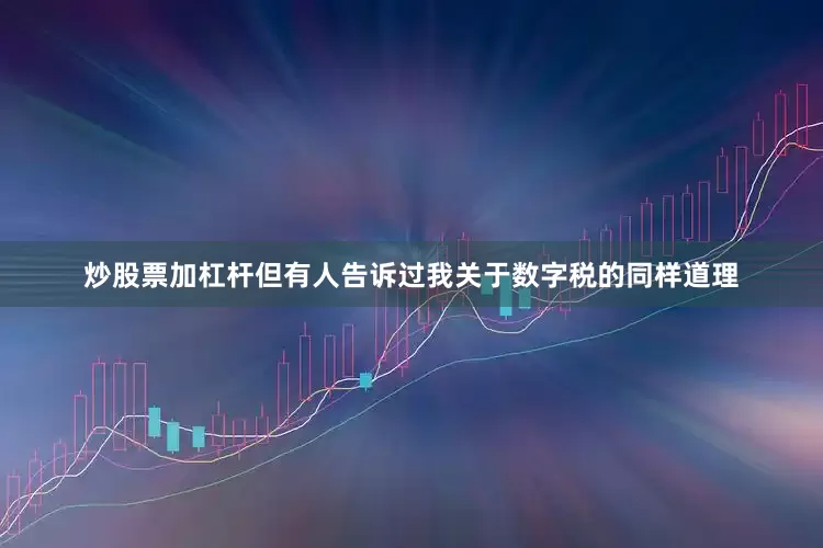 炒股票加杠杆但有人告诉过我关于数字税的同样道理